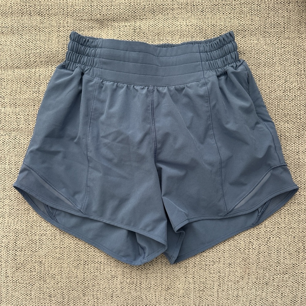 lululemon athletica Women's Slate Blue Athletic Shorts - Picture 2 of 5